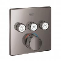 Термостат Grohe Grohtherm SmartControl (внешняя часть для 3 потребителей) 29 126 A00 тёмный графит