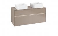 Тумба под раковину Villeroy & Boch Collaro 1200х500 мм с подсветкой C044L0VG трюфель серый