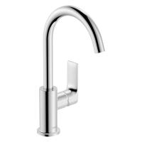 Смеситель для раковины Hansgrohe Rebris E 210 ComfortZone высокий поворотный излив, донный клапан 72576000