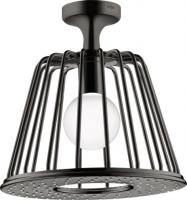 Верхний душ Axor LampShower/Nendo 275 1jet с потолочным подсоединением 26032330 полированный чёрный хром