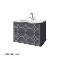 Тумба под раковину Caprigo Caprice 70 702х448 мм (2 ящика) 25111 L810/silver графит/серебро