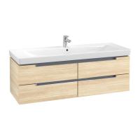 Тумба под раковину Villeroy & Boch Subway 2.0 1287х449 мм A69810PN вяз импрессо