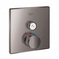 Термостат Grohe Grohtherm SmartControl (внешняя часть для 1 потребителя) 29 123 A00 тёмный графит