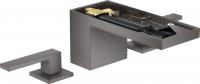 Смеситель для раковины Axor MyEdition на 3 отверстия (без панели) 47052340 хром чёрный шлифованный