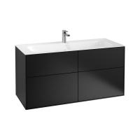 Тумба под раковину Villeroy & Boch Finion 1196х498 мм F05000PD чёрный матовый