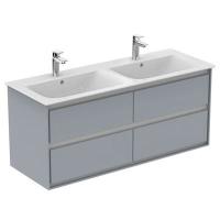 Тумба под раковину Ideal Standard Connect Air 1200x440 мм E0822EQ светло-серый глянец/белый матовый