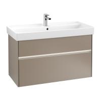 Тумба под раковину Villeroy & Boch Collaro 954х444 мм с подсветкой C011L0VG трюфель серый