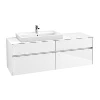 Тумба под раковину Villeroy & Boch Collaro 1600х500 мм C02600DH белый глянцевый