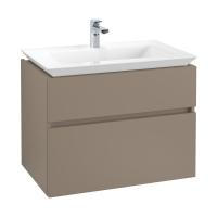 Тумба под раковину Villeroy & Boch Legato 800х500 мм B55800VG трюфель серый