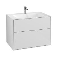 Тумба под раковину Villeroy & Boch Finion 796х498 мм F01000GF белый глянцевый