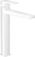 Смеситель для раковины Hansgrohe Metropol 260 ComfortZone высокий излив, донный клапан 32512700 белый матовый