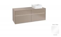 Тумба под раковину Villeroy & Boch Collaro 1400х500 мм с подсветкой C047L0DH белый глянцевый