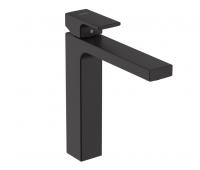 Смеситель для раковины Hansgrohe Vernis Shape 190 ComfortZone высокий излив, донный клапан 71562670 чёрный матовый