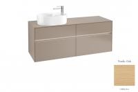 Тумба под раковину Villeroy & Boch Collaro 1400х500 мм с подсветкой C062L0VJ северный дуб
