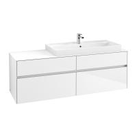 Тумба под раковину Villeroy & Boch Collaro 1600х500 мм C03000DH белый глянцевый