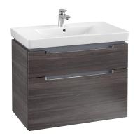 Тумба под раковину Villeroy & Boch Subway 2.0 787х449 мм A91410FQ дуб графитовый