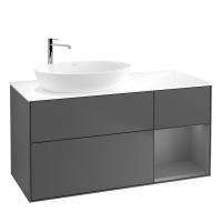 Тумба под раковину Villeroy & Boch Finion 1200х501 мм F931GKGK матовый антрацит/матовый антрацит