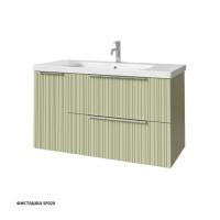 Тумба под раковину Caprigo Rain 100 976х446 мм (2 ящика, 1 дверь) 36515L SF-024 фисташка