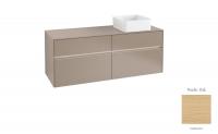 Тумба под раковину Villeroy & Boch Collaro 1400х500 мм с подсветкой C047L0VJ северный дуб