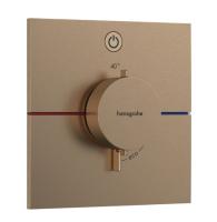 Термостат Hansgrohe ShowerSelect Comfort E (внешняя часть для 1 потребителя) 15571140 шлифованная бронза