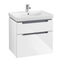 Тумба под раковину Villeroy & Boch Subway 2.0 637х454 мм A91010DH белый глянцевый
