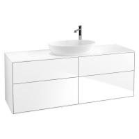 Тумба под раковину Villeroy & Boch Finion 1600х501 мм F97100GF белый глянцевый