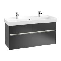 Тумба под раковину Villeroy & Boch Collaro 1154х444 мм с подсветкой C012L0PD чёрный матовый
