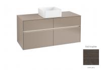 Тумба под раковину Villeroy & Boch Collaro 1200х500 мм с подсветкой C041L0FQ дуб графитовый