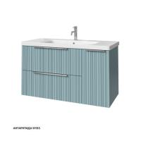 Тумба под раковину Caprigo Rain 100 976х446 мм (2 ящика, 1 дверь) 36515R SF-015 антарктида
