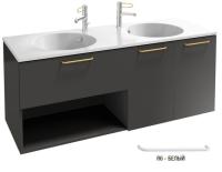 Тумба под раковину Jacob Delafon Odeon Rive Gauche 1400х508 мм EB2556-R6-N14 серый антрацит