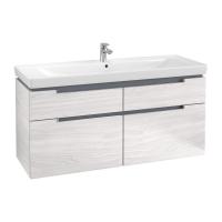 Тумба под раковину Villeroy & Boch Subway 2.0 1287х449 мм A91610E8 белое дерево