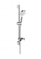 Душевой гарнитур Hansgrohe Crometta Vario со штангой 65 см и мыльницей 26553400 белый/хром
