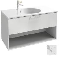 Тумба под раковину Jacob Delafon Odeon Rive Gauche 900х508 мм EB2553-R5-NR4 белый мрамор