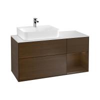 Тумба под раковину Villeroy & Boch Finion 1200х501 мм F151GNGN орех/орех