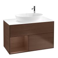 Тумба под раковину Villeroy & Boch Finion 1000х501 мм F891GNGN орех/орех