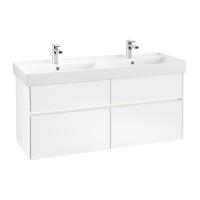 Тумба под раковину Villeroy & Boch Collaro 1254х444 мм с подсветкой C013L0MS белый матовый