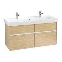 Тумба под раковину Villeroy & Boch Collaro 1154х444 мм с подсветкой C012L0VJ северный дуб