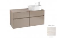 Тумба под раковину Villeroy & Boch Collaro 1200х500 мм C05900E8 белое дерево