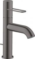 Смеситель для раковины Axor Uno 100 ComfortZone 38023340 хром чёрный шлифованный