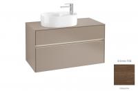 Тумба под раковину Villeroy & Boch Collaro 1000х500 мм с подсветкой C055L0VH аризонский дуб