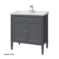 Тумба под раковину Caprigo Albion Concept 80 790х450 мм (2 двери) 34012 TP810 графит