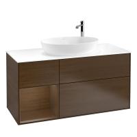 Тумба под раковину Villeroy & Boch Finion 1200х501 мм F941GNGN орех/орех