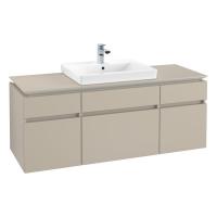 Тумба под раковину Villeroy & Boch Legato 1400х500 мм B68500VK мягкий серый