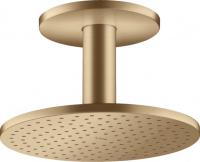 Верхний душ Axor ShowerSolutions 250 2jet с потолочным подсоединением 35297140 шлифованная бронза