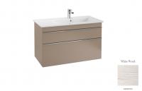 Тумба под раковину Villeroy & Boch Venticello R 953х502 мм A928 01 E8 белое дерево