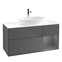 Тумба под раковину Villeroy & Boch Finion 1200х501 мм F831GKGK матовый антрацит/матовый антрацит