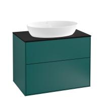 Тумба под раковину Villeroy & Boch Finion 800х501 мм F99200GS кедр/чёрный