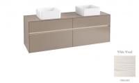 Тумба под раковину Villeroy & Boch Collaro 1600х500 мм с подсветкой C052L0E8 белое дерево