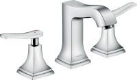 Смеситель для раковины Hansgrohe Metropol Classic 110 ComfortZone 3 отверстия, донный клапан 31330000