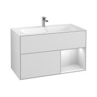 Тумба под раковину Villeroy & Boch Finion 996х498 мм F040GFGF белый глянцевый/белый глянцевый